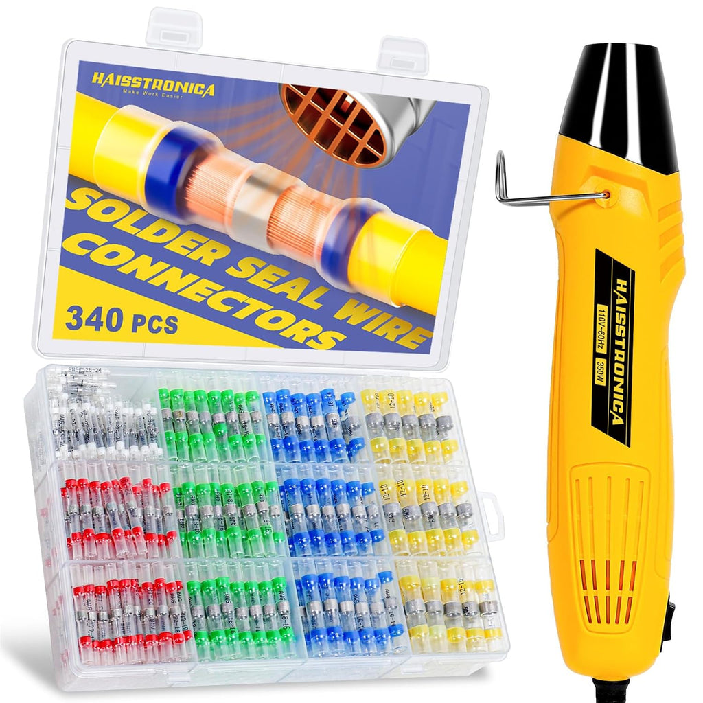 haisstronica Kit de conector de sello de soldadura de 340 piezas