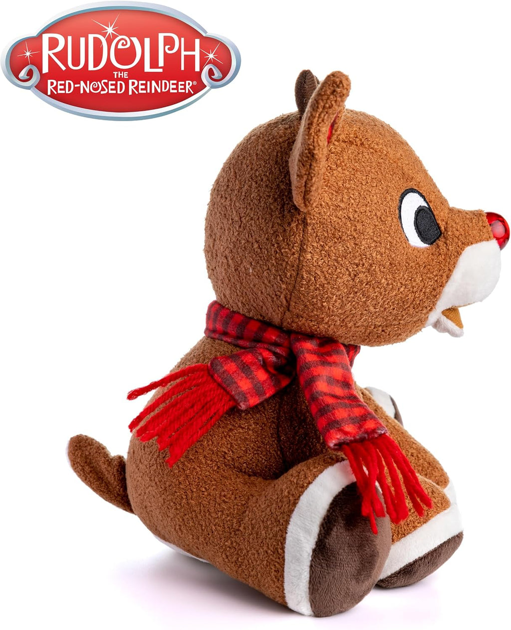 Rudolph el reno de nariz roja - Muñeco de peluche con música y luces
