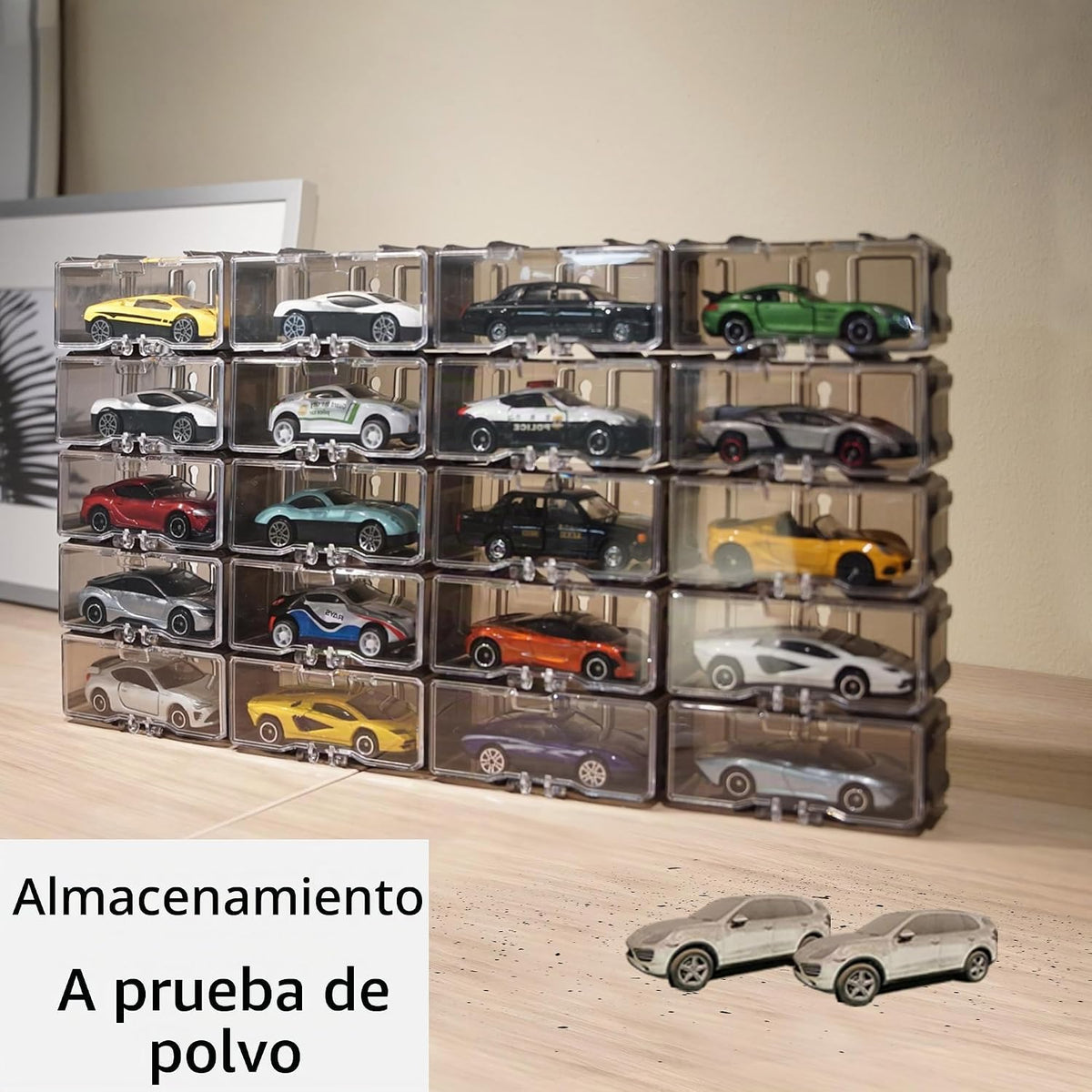 Estuche organizador de almacenamiento de juguetes para autos Hot Wheels, para autos Matchbox, para autos Mini, Estuche de exhibición de juguetes Hot Wheels a escala 1/64, contiene 10/40 autos