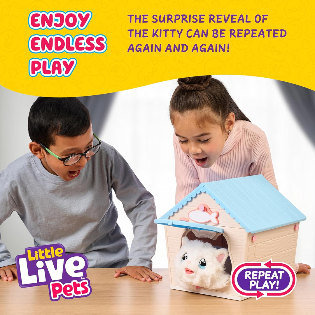 Little Live Pets Figuras de gato para niños, juego de animales de c...