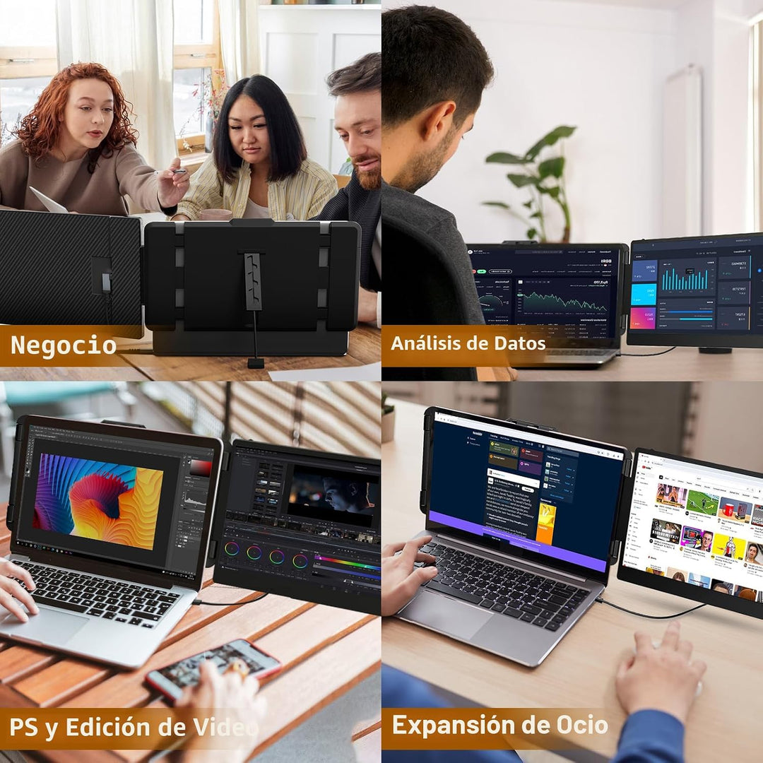 Extensor de pantalla para laptop, monitor de computadora portátil F...