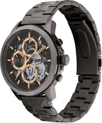 Reloj elegante de hombre Tommy Hilfiger – Cuarzo multifunción, caja de acero inoxidable, esfera esqueletizada, brazalete de eslabones – Regalo para él