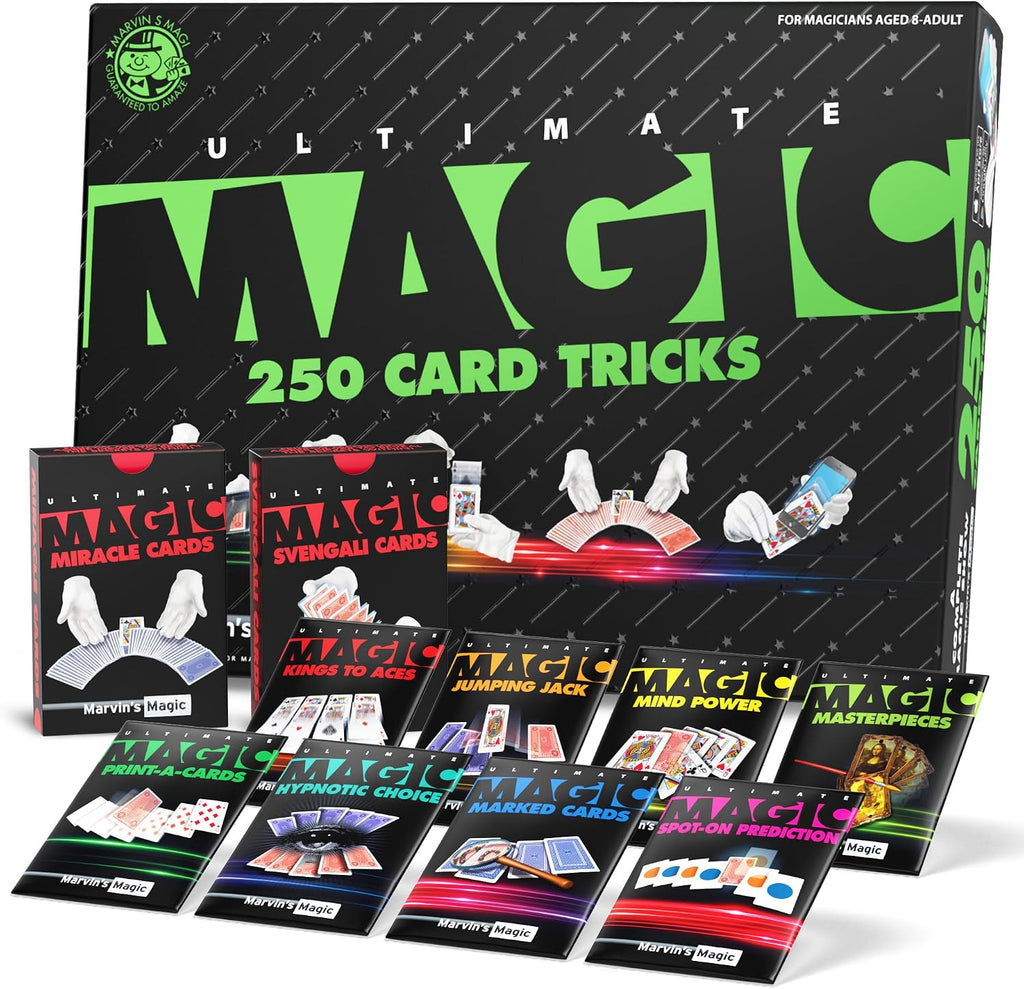 Marvin's Ultimate Magic 250 Card Tricks - Tarjetas Svengali y Milagro