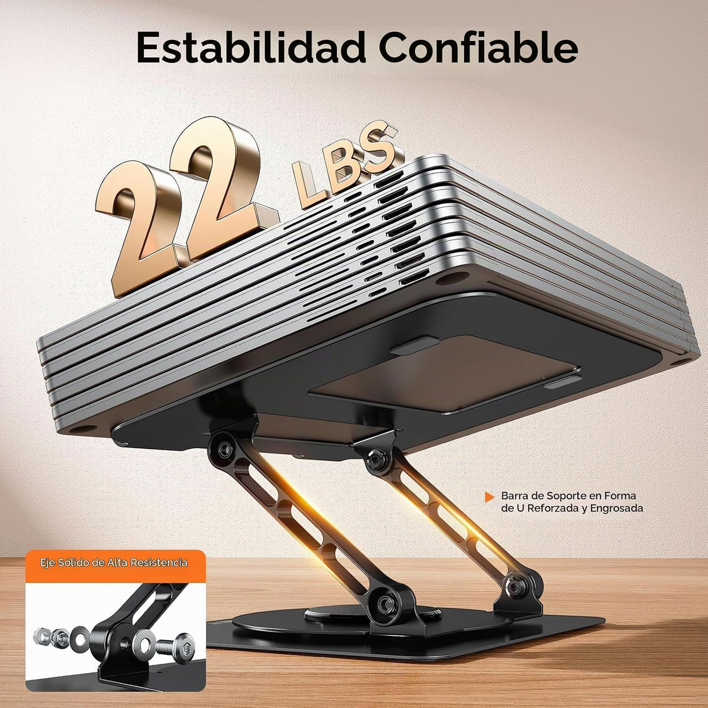 TECKNET Soporte para computadora portátil para escritorio, soporte...