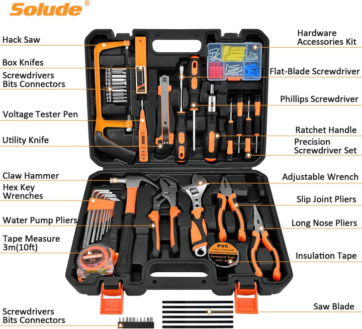 SOLUDE Juego de herramientas, kit de herramientas para reparación d...