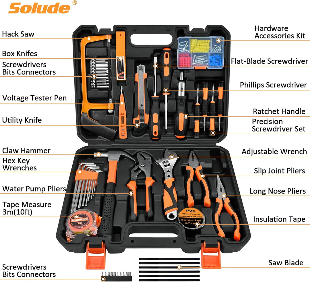 SOLUDE Juego de herramientas, kit de herramientas para reparación d...