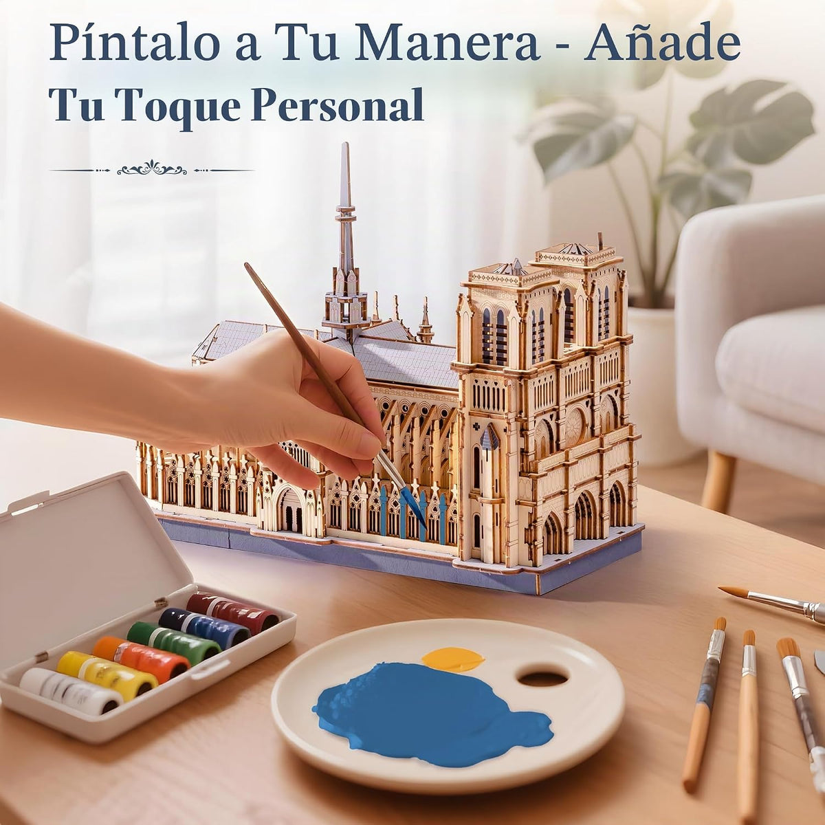 Rowood Rompecabezas 3D para adultos, arquitectura de madera, kit de construcción para adultos, colección de catedral y castillo de Notre-Dame de París, cumpleaños para mujeres amigas