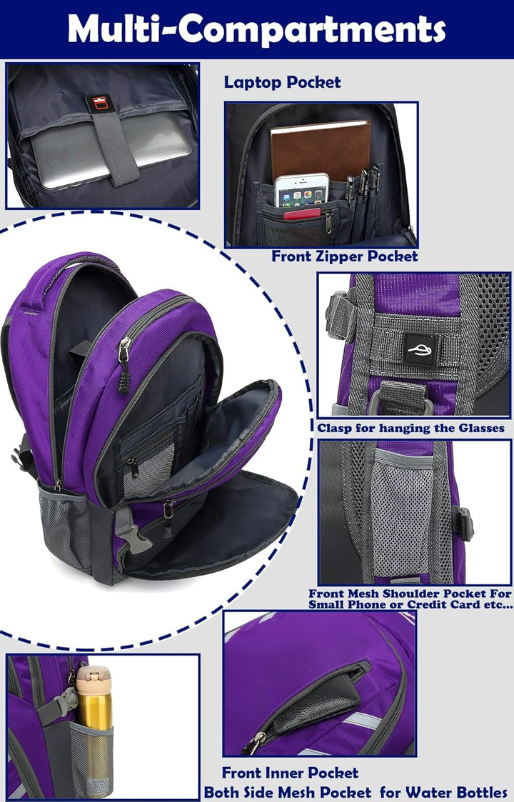 ProEtrade Mochila para viajes universitarios y portátiles con puert...