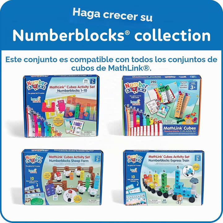 hand2mind Numberblocks Express Train MathLink Cubes Conjunto de Act...
