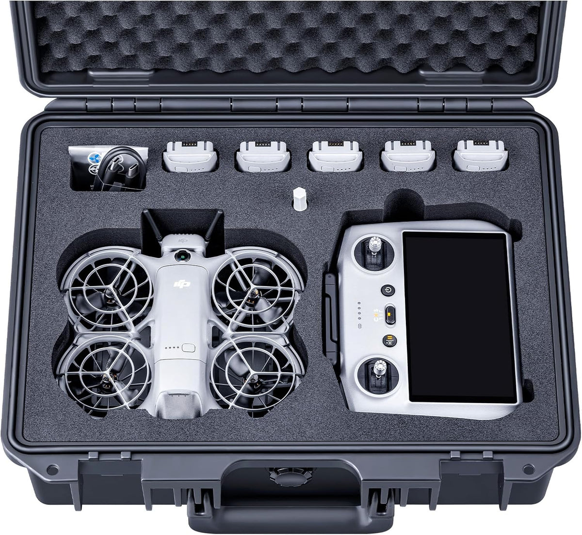 Lykus Titan N220 - Carcasa rígida impermeable para DJI Neo 2 y DJI RC2