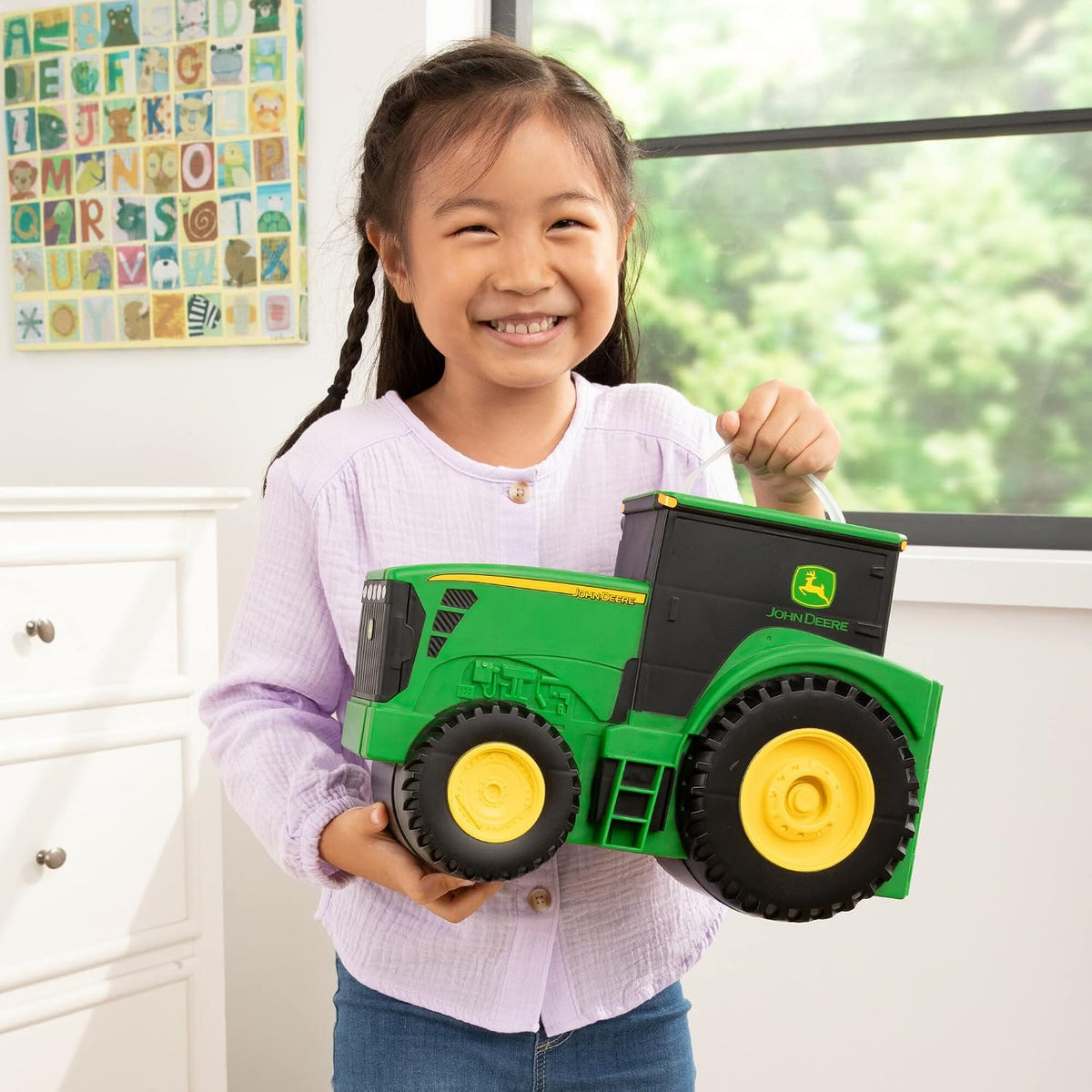 TOMY John Deere Tractor Toys - Juego económico y funda de transporte