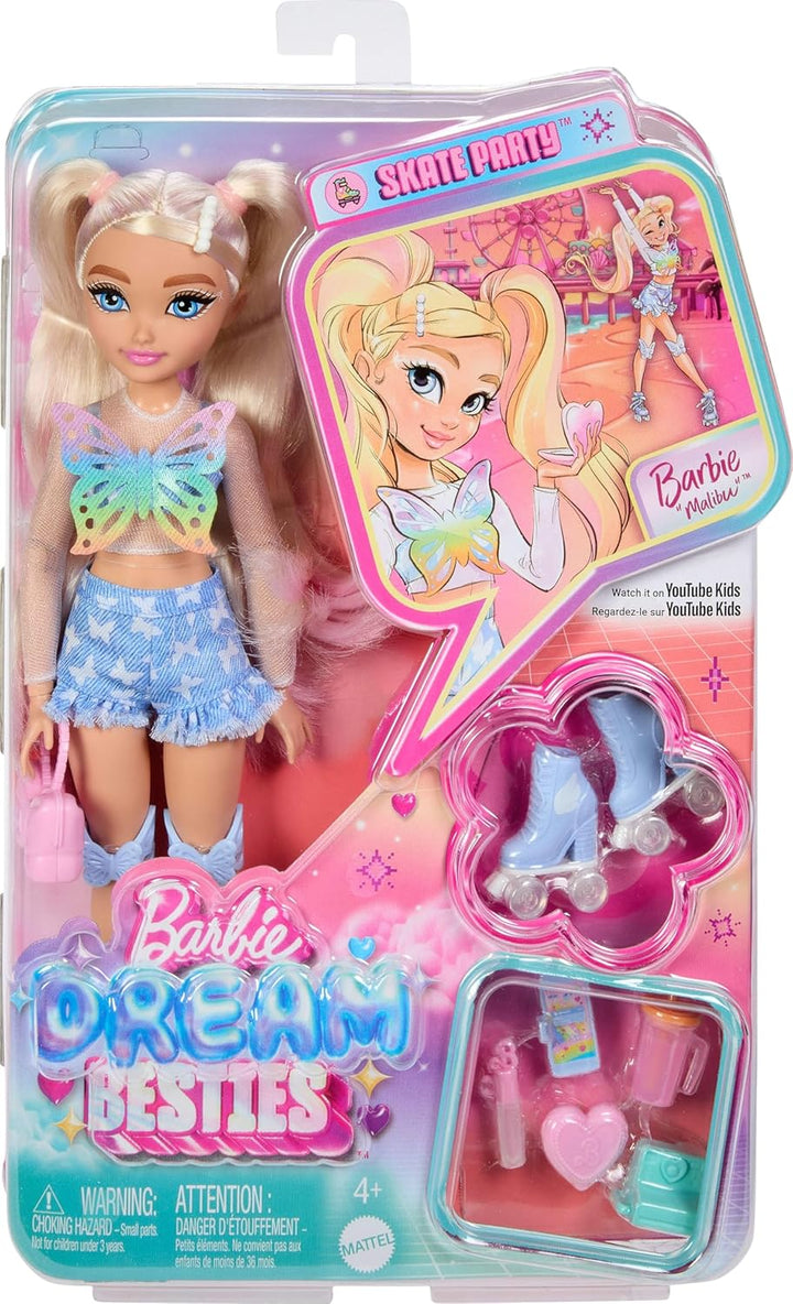 Muñeca Barbie Dream Besties y Accesorios, Muñeca Barbie "Malibu...