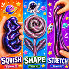 Kit de slime y masilla Galaxy para niños, 6 frascos de tamaño completo, 3 x 4 onzas líquidas de slime cósmico y 3 masillas que cambian de color de 3.2 onzas con complementos espaciales