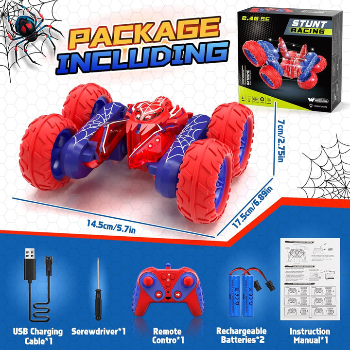 Spider - Autos de control remoto para niños de 4 a 7 360°