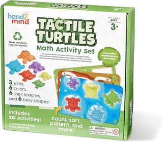 hand2mind Conjunto de Actividad Matemática de Tortugas Táctiles, Nú...