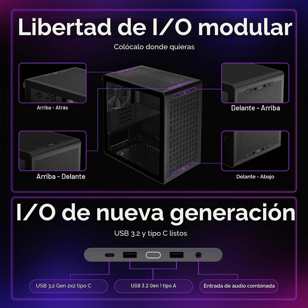 Caja para PC Cooler Master Q300L V3 Micro-ATX + enfriador de aire p...