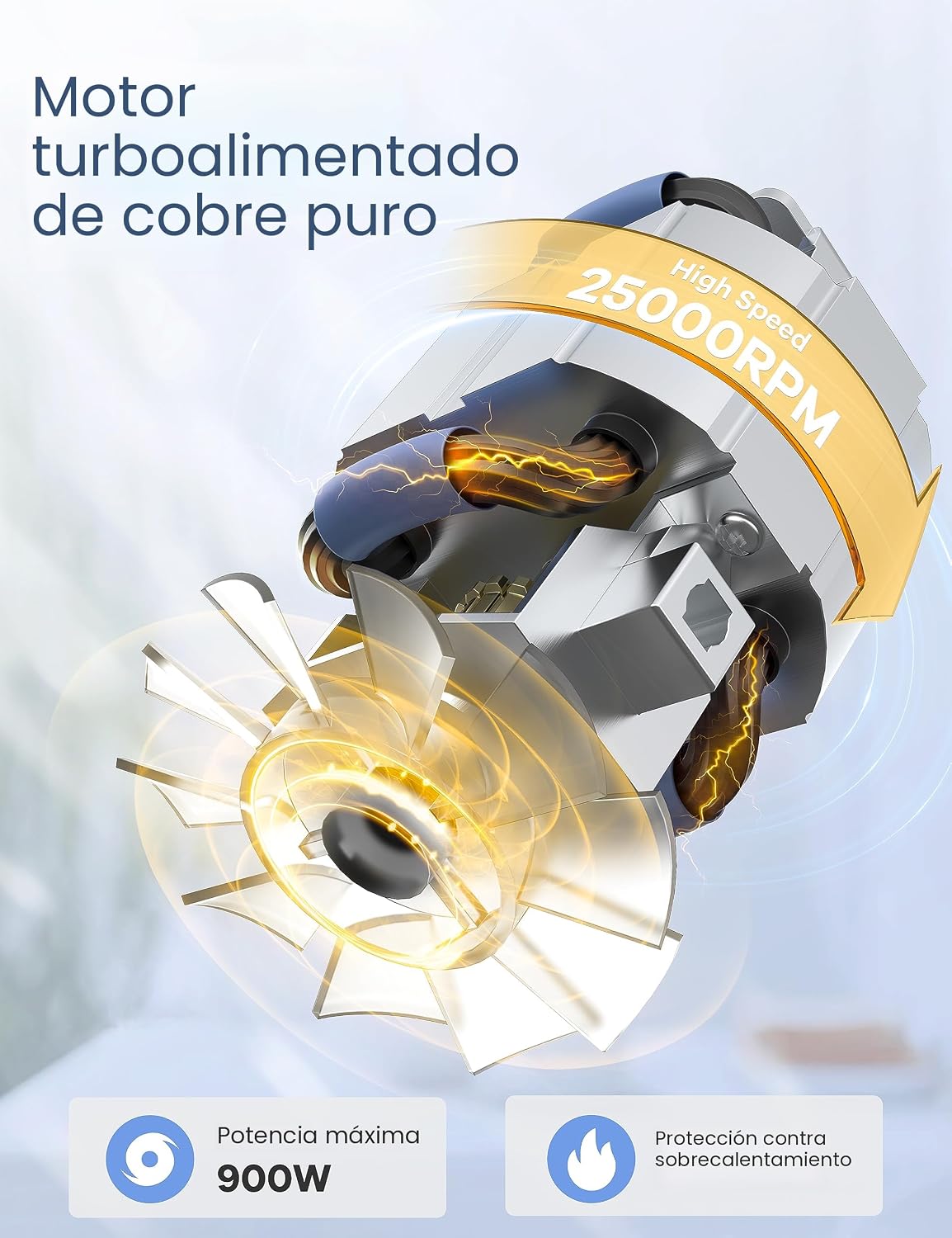 Ganiza Licuadora para Batidos, licuadora de 900W para batidos y licuados, Combo de licuadora personal y molinillo de 15 piezas para cocina, batidora de licuados con 4 tazas portátiles libres de BPA