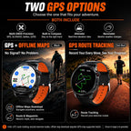 Reloj Inteligente para Hombres con Mapas GPS, AI Smartwatch de 1.46", Llamadas BT/Respuesta de Texto