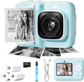 Cámara de impresión instantánea para niños, 1080P con tarjeta de 32