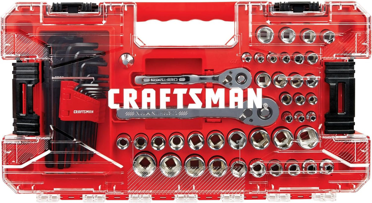 CRAFTSMAN - Juego de herramientas mecánicas Versastack, mando de 1/4 y 3/8 pulgadas, 71 piezas (CMMT45171)