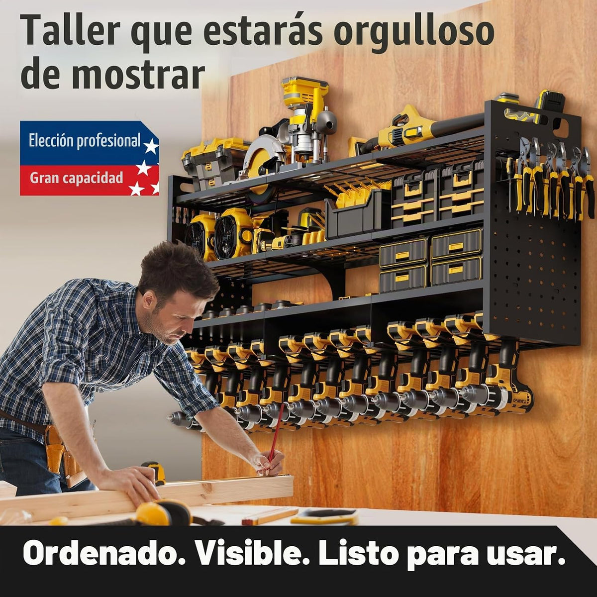 Organizador de herramientas eléctricas grande de 49 pulgadas