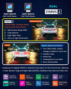 ROVE R2-4K Dual PRO Dash Cam frontal y trasera, 4K+2K Dash Cámara para