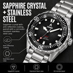 IRONWAY Reloj de buceo para hombre, 300M/30ATM resistente al agua, cuarzo