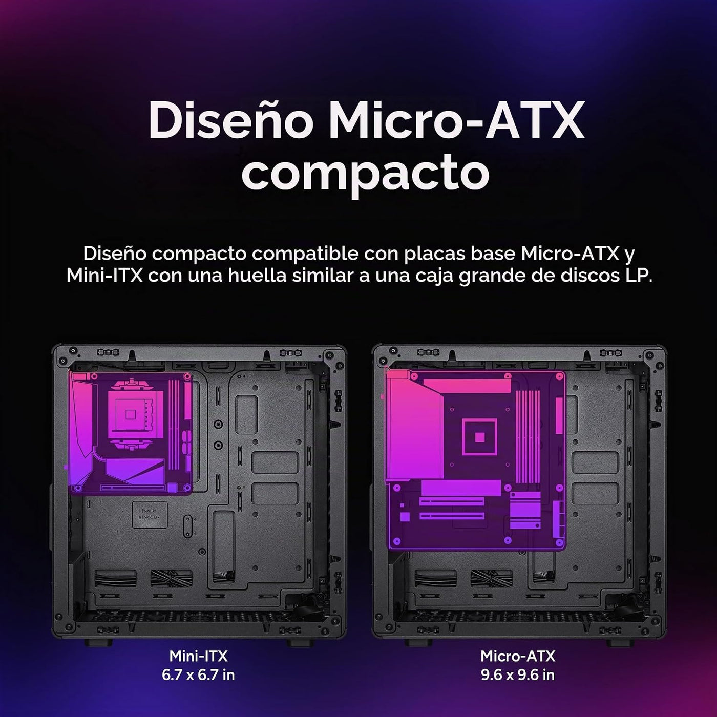 Caja para PC Cooler Master Q300L V3 Micro-ATX + enfriador de aire p...