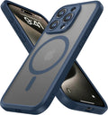 ImpactStrong Protector Magnético Diseñado para Funda iPhone 15 Pro Max [Protección de Cámara] [Probado contra Caídas de Grado Militar] [Compatible con MagSafe] Funda de Teléfono Delgada Translúcida