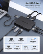Cable Matters, 201356, hub USB 2.0 de 8 puertos