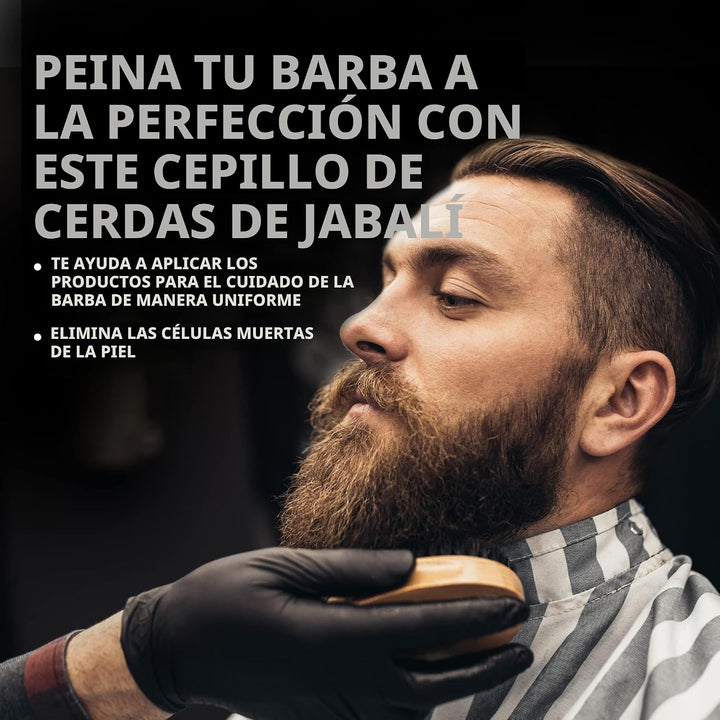 Viking Revolution Juego de peine para barba y cepillo para barba pa...