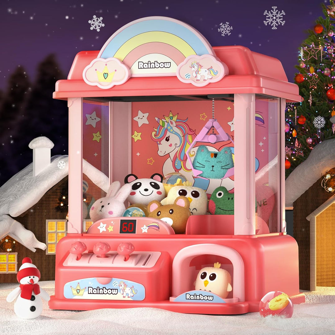DOLIVE Máquina de Garra para Niños, Juguetes de Unicornios para Niñ...