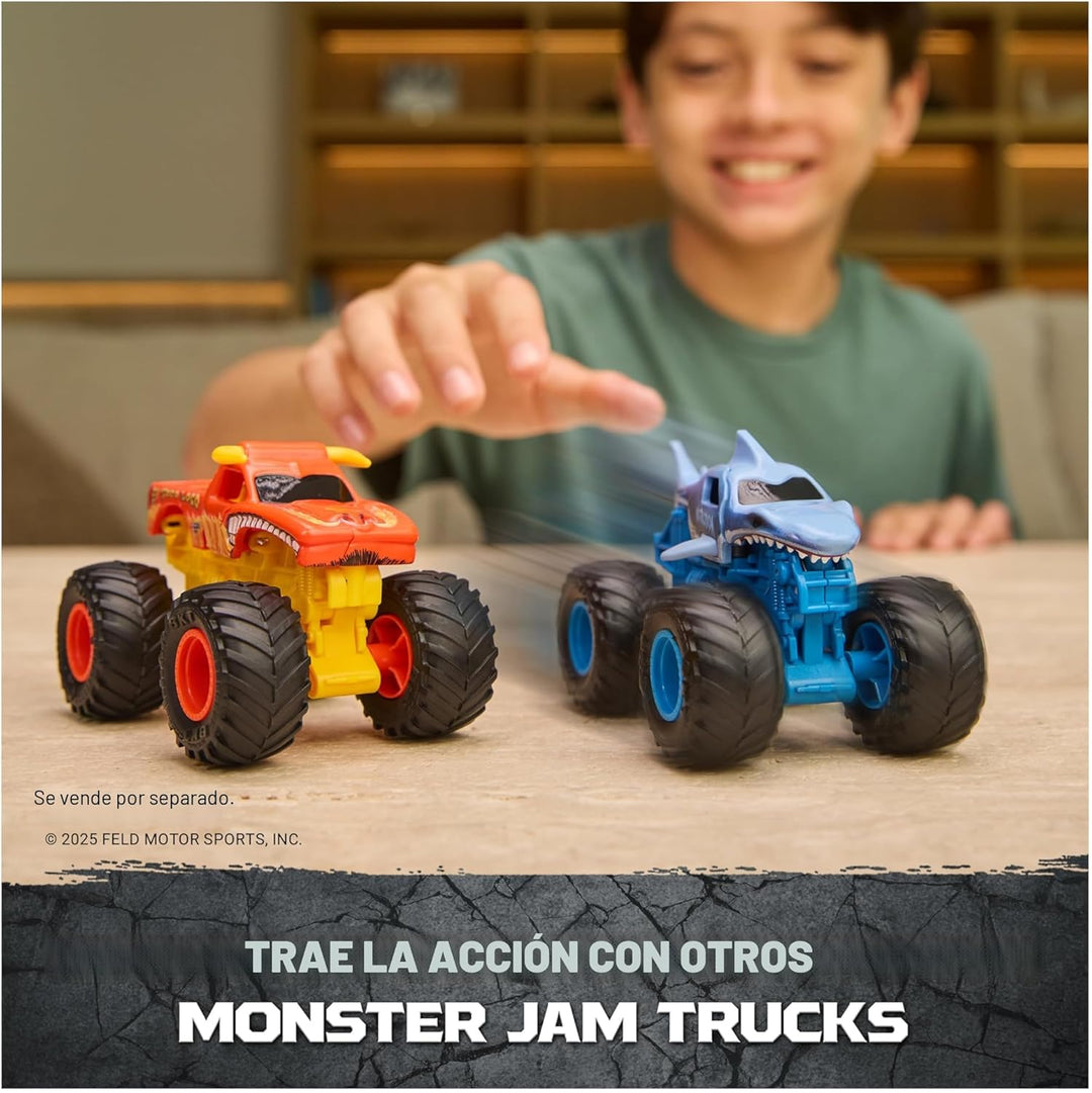 Monster Jam Smash &amp; Bash SmashBot Playset con lanzador, exclusi...
