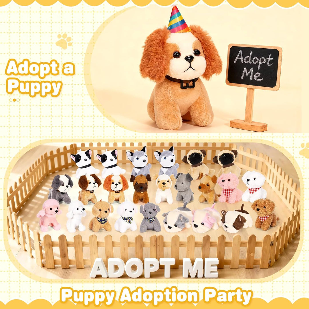 Niceup 24 piezas adoptar una fiesta de cachorros niños Mini perro d...