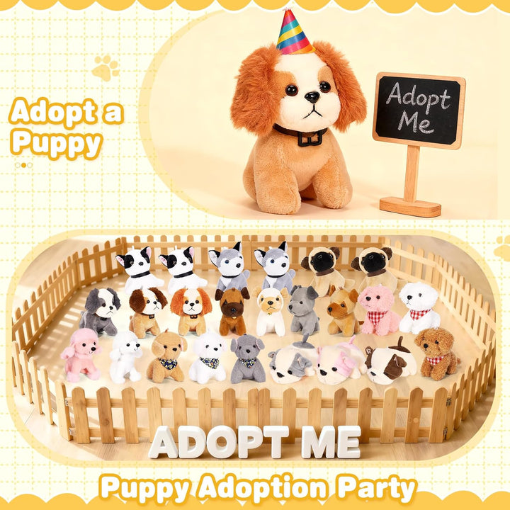 Niceup 24 piezas adoptar una fiesta de cachorros niños Mini perro d...