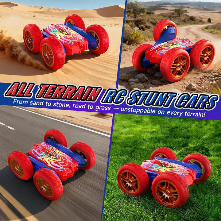 Coche de juguete de control remoto con giro de 360° para niños de 3...