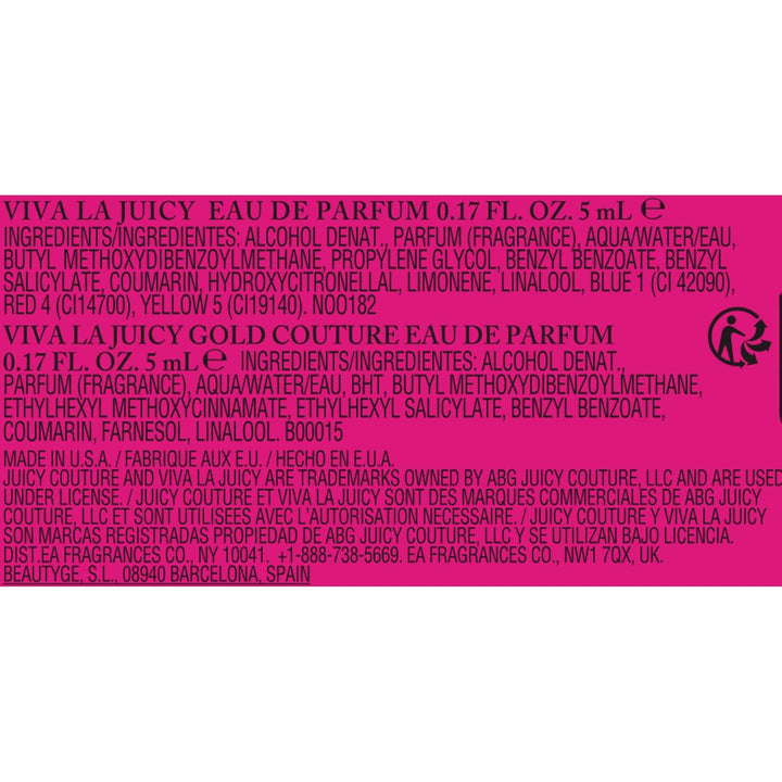 Juicy Couture Viva La Juicy Eau De Parfum, Perfume para Mujer con N...