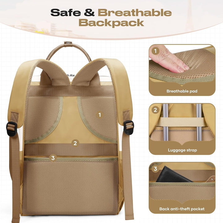 Maelstrom Mochila de viaje para mujeres y hombres, mochila para lap...