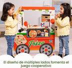 Melissa & Doug Wooden Pizza Food Truck Activity Center