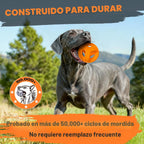 Fida Pelotas de goma natural para perros masticadores agresivos, juguetes duraderos para masticar perros grandes, juguetes interactivos de buscar y tira y afloja para razas medianas y grandes, no