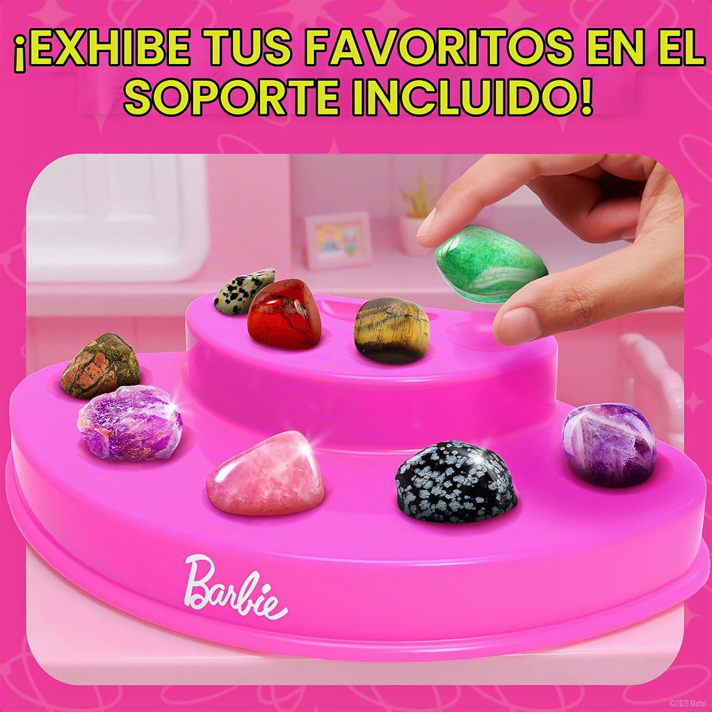 Barbie Rock Collection Box con 200 Rocks, Minerals, Crystals, y Geode