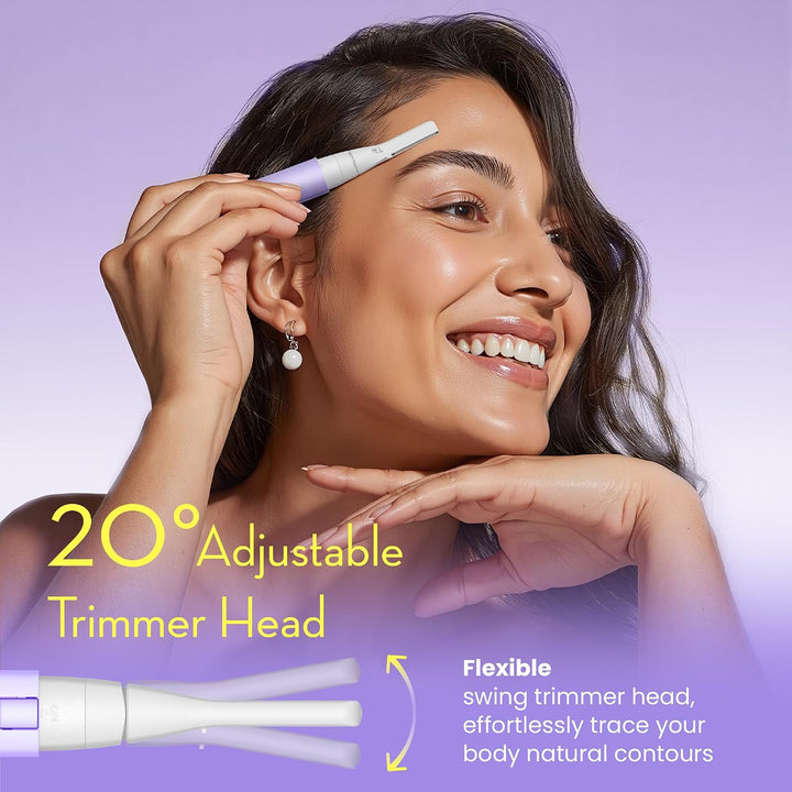 OLOV slim Depilación facial para mujeres, recortadora de cejas sin...