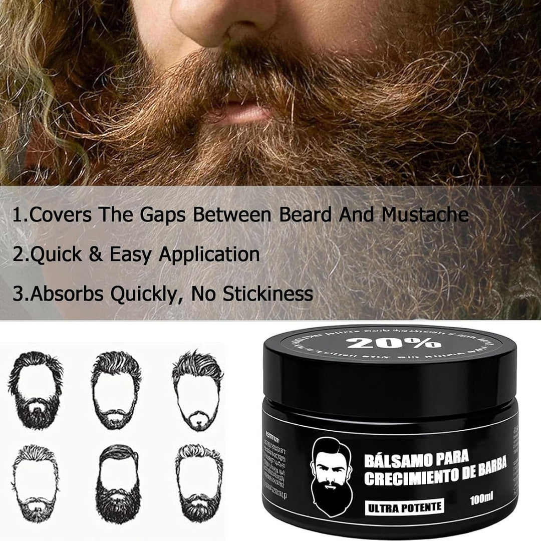 Estímulo para Barba \u2013 Bálsamo de Crecimiento Ultra Potente, Bá...