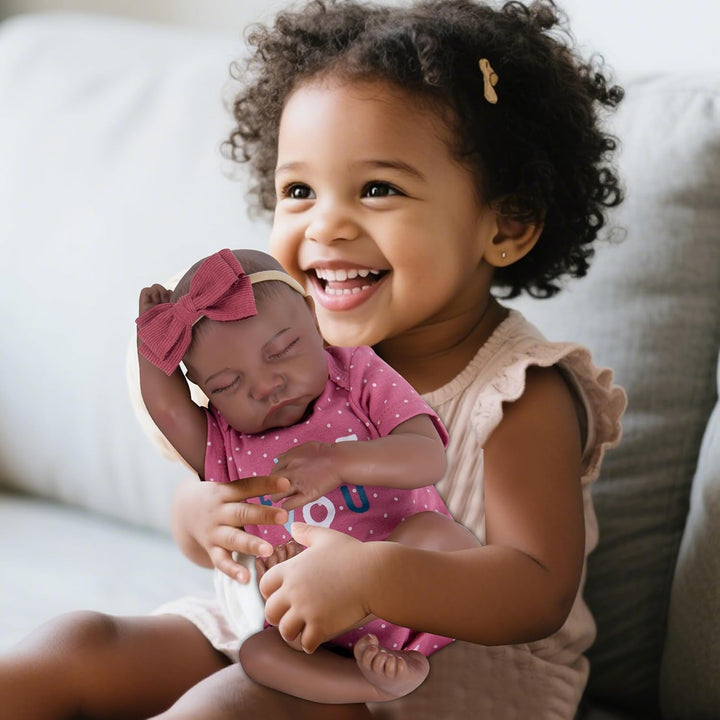 Milidool Reborn Baby Dolls Black Girl - Muñecas de bebé realistas d...
