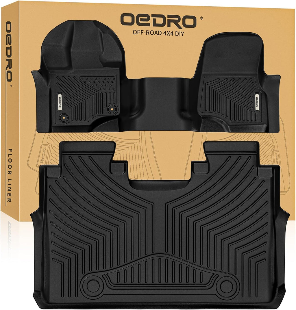 OEDRO Alfombrillas para Ford F-150 2015-2026 SuperCrew Cab 1er Banco