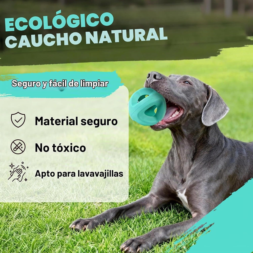Fida Pelotas de Goma Natural para Perros Masticadores Agresivos, Juguetes Duraderos para Masticar para Perros Grandes, Juguetes Interactivos de Buscar y Tirar para Razas Medianas y Grandes No Tóxicos