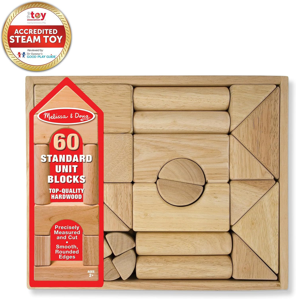 Bloques para armar lisos de madera Melissa Doug Estándar