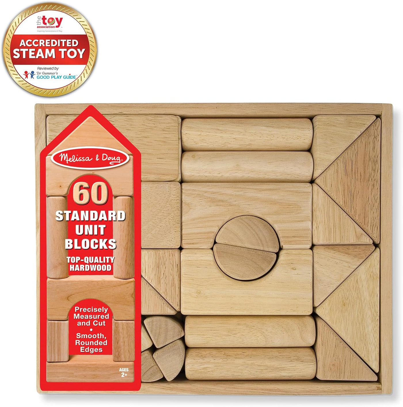 Bloques para armar lisos de madera Melissa Doug Estándar