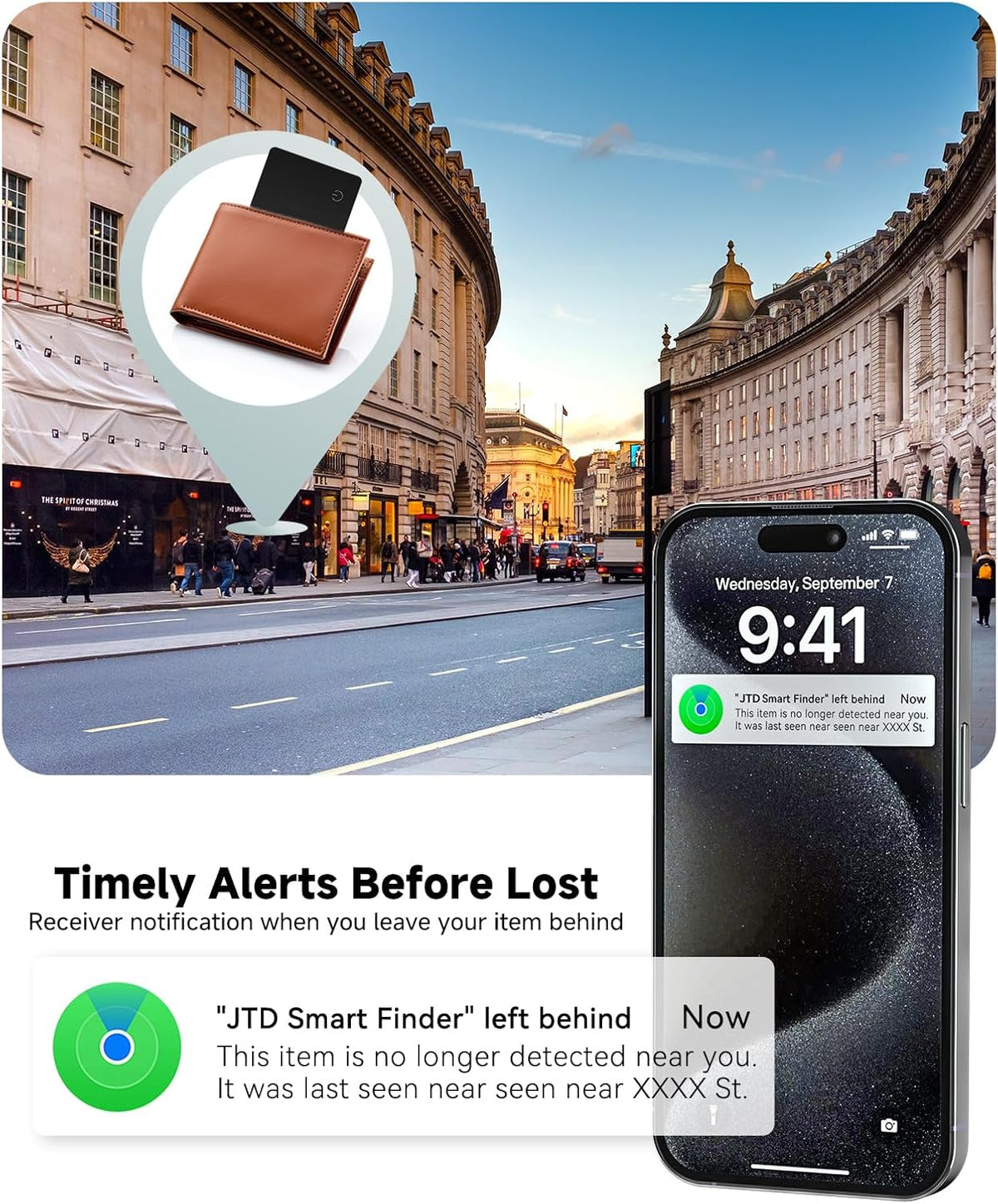 Paquete de 4 tarjetas Air Tag Tracker 2026, ultra delgada, 0.07 pulgadas, impermeable IP68, funciona con Find My (iOS), para carteras, llaves, equipaje, bolsas