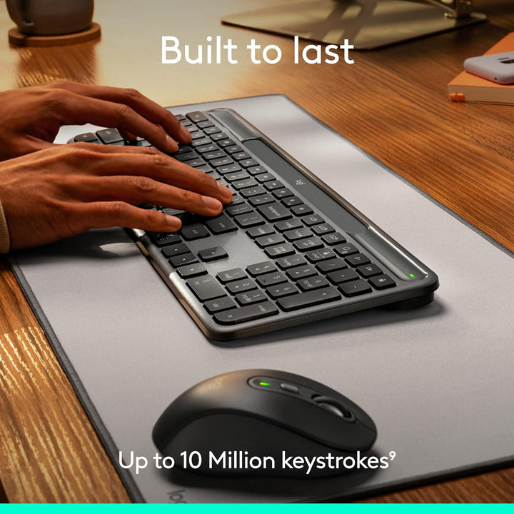 Logitech Signature Slim Solar+ Teclado Bluetooth inalámbrico K980,...
